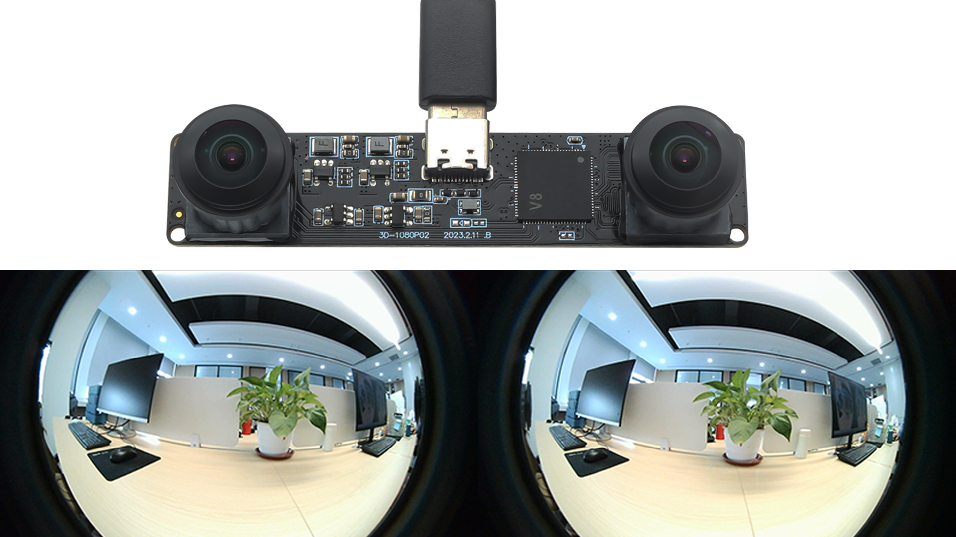 Amazon.com: SVPRO Dual Lens USB Camera Module 1080P 60fps Fisheye